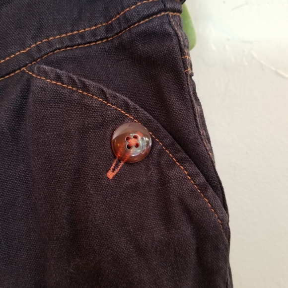 Kavu Capris Size 4 Dark Wash Hemp Cotton Crop - Picture 2 of 6